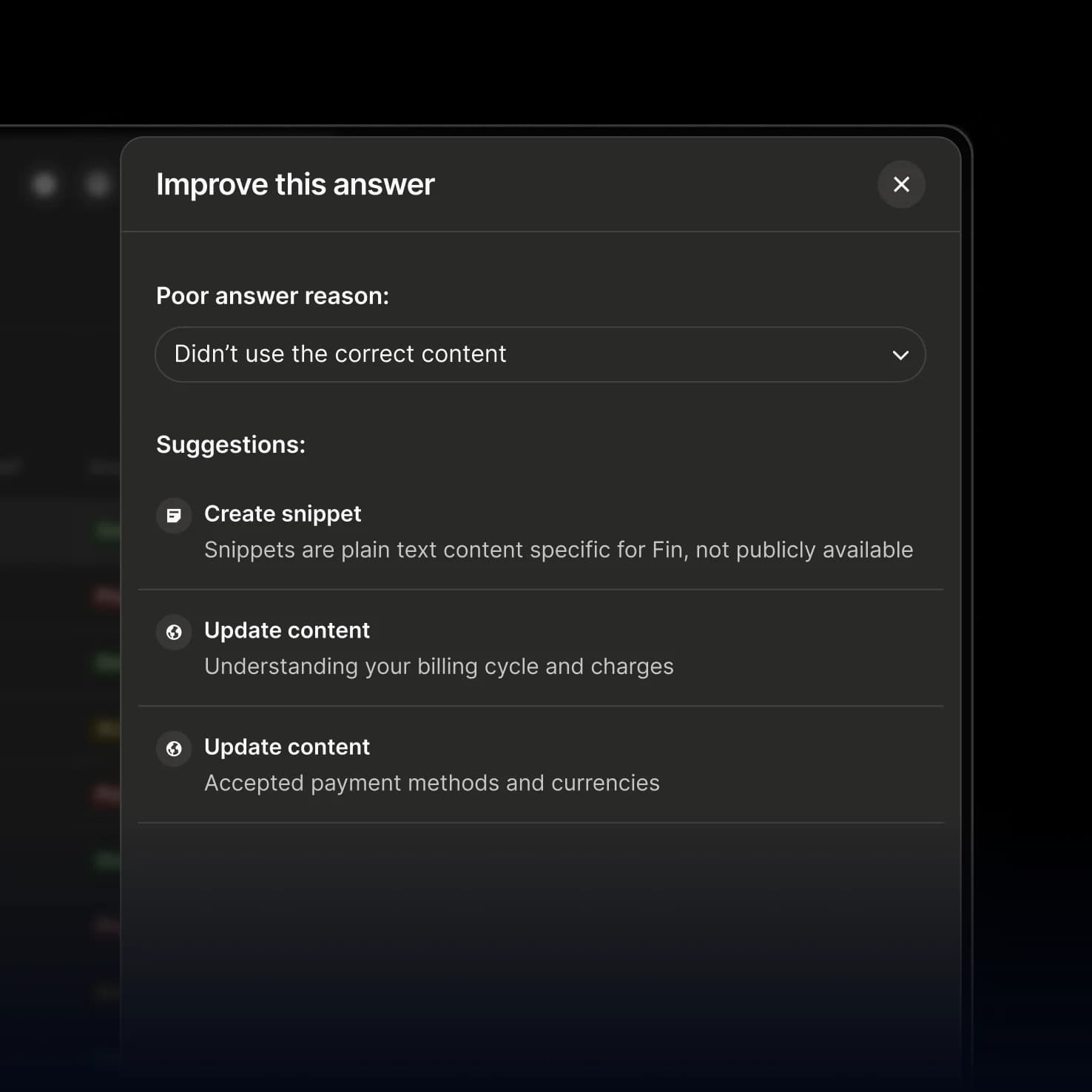 Answer rating