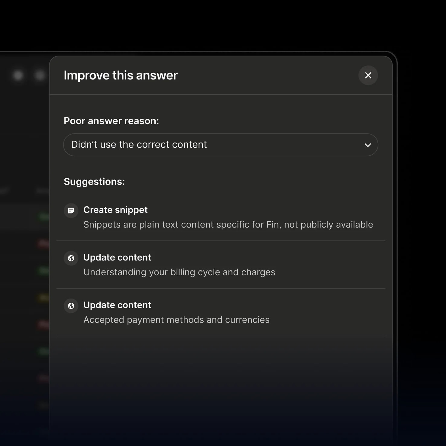 Answer rating