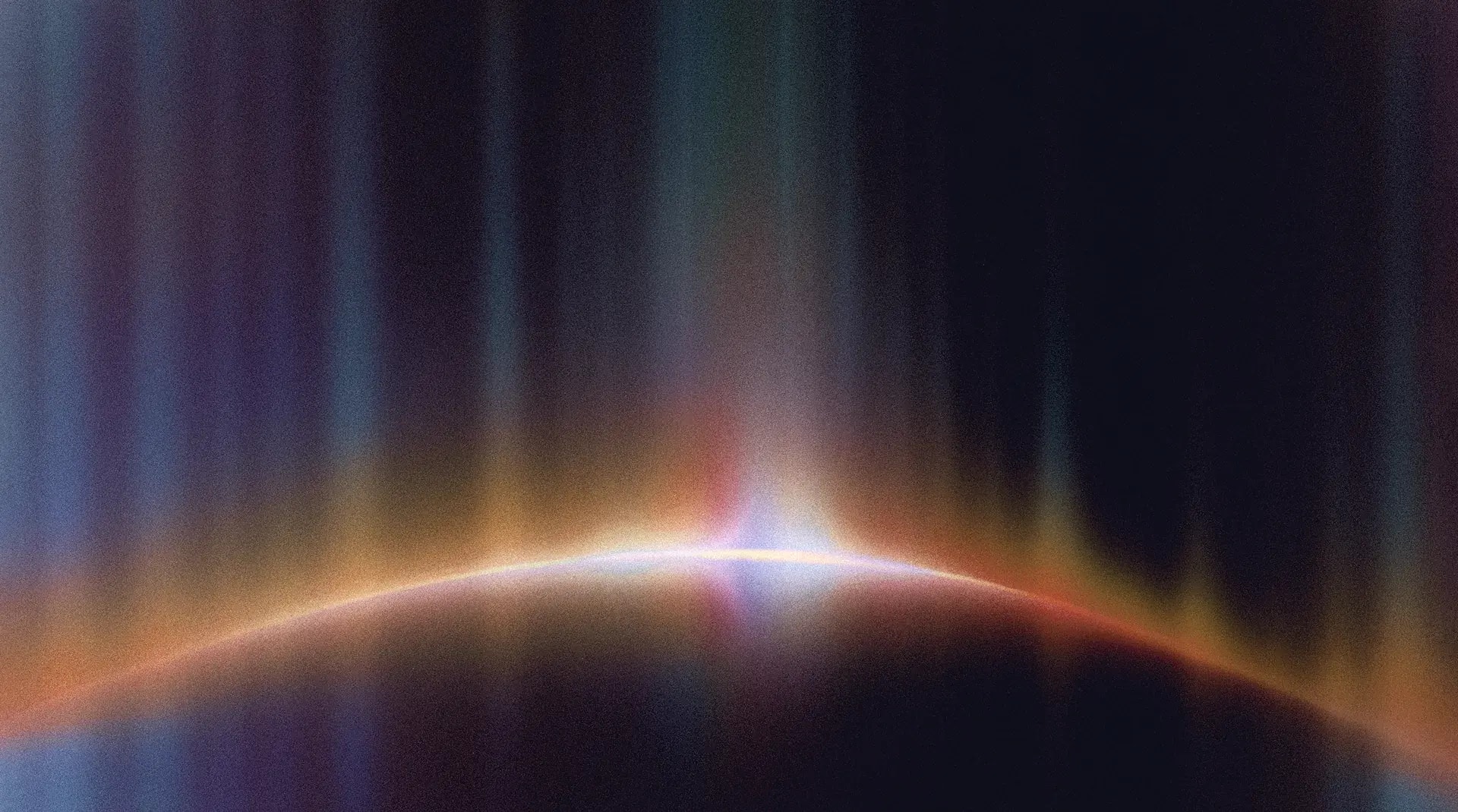 A decorative background depicting a solar flare in space