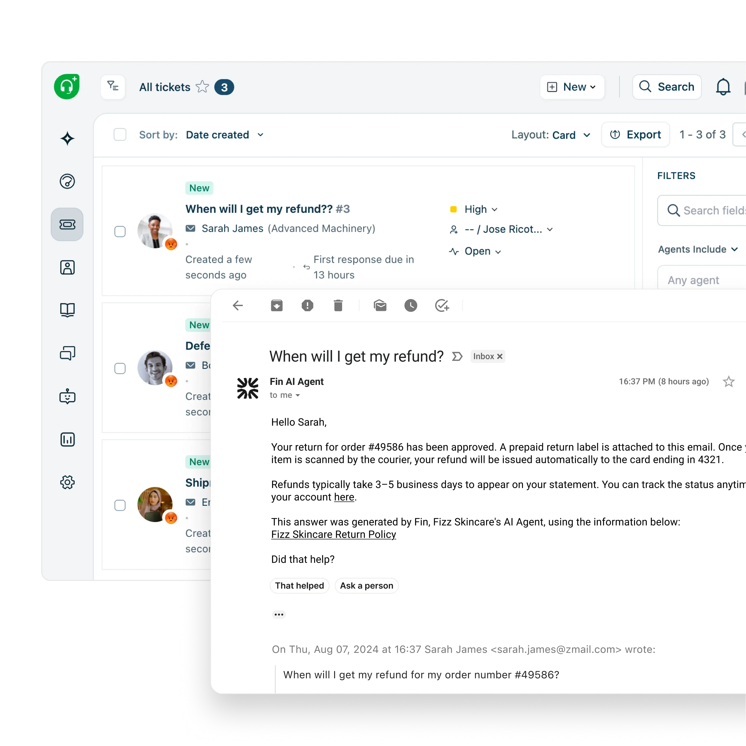 Freshdesk ticket flow