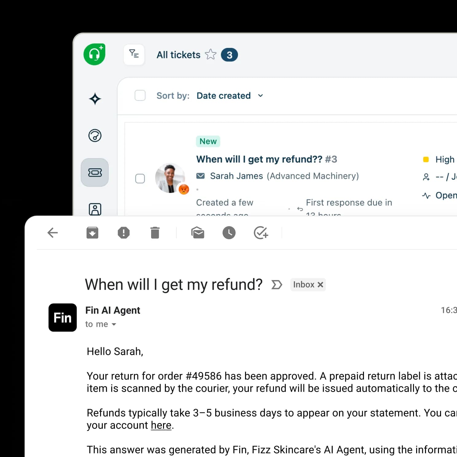 Fin messenger UI