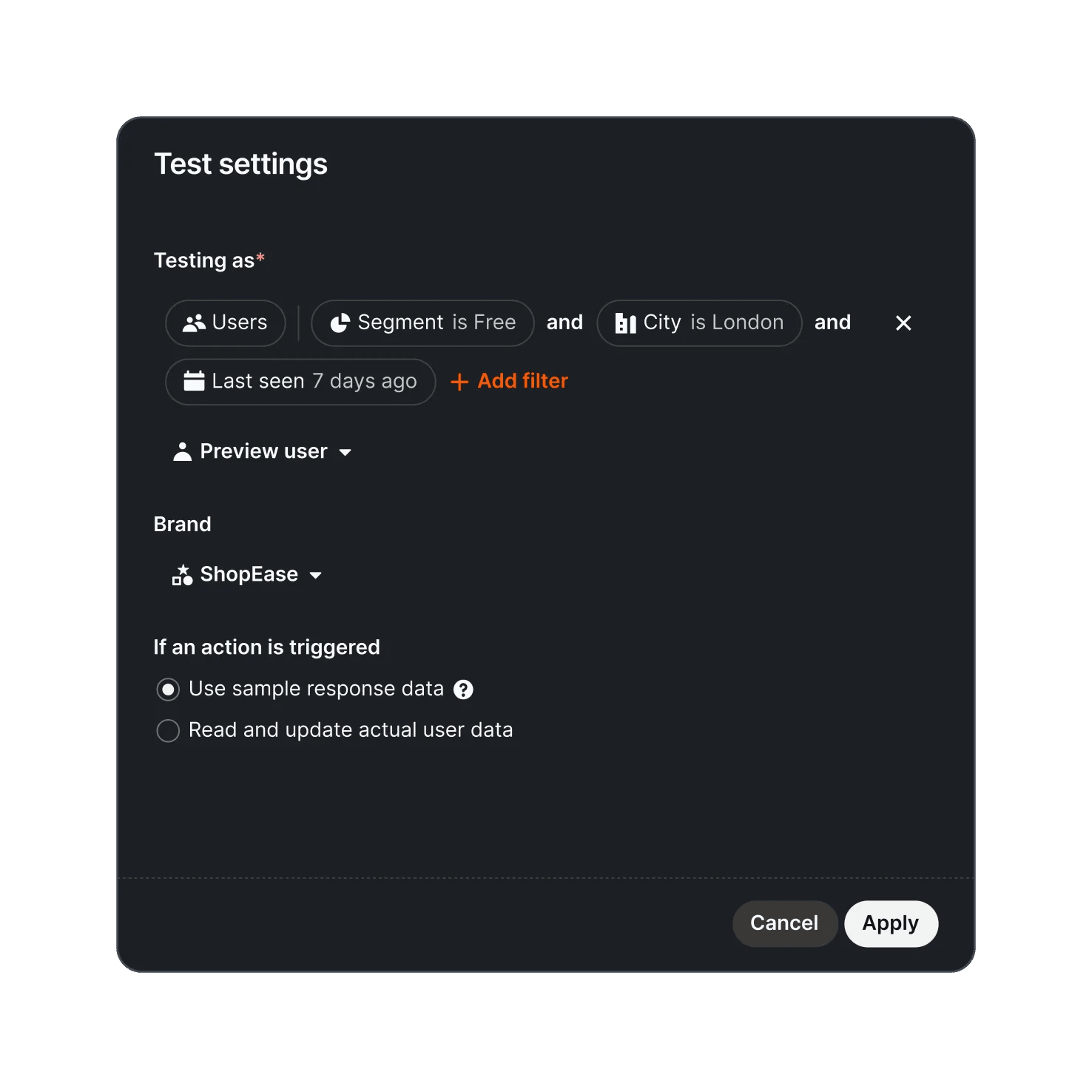 Audience testing