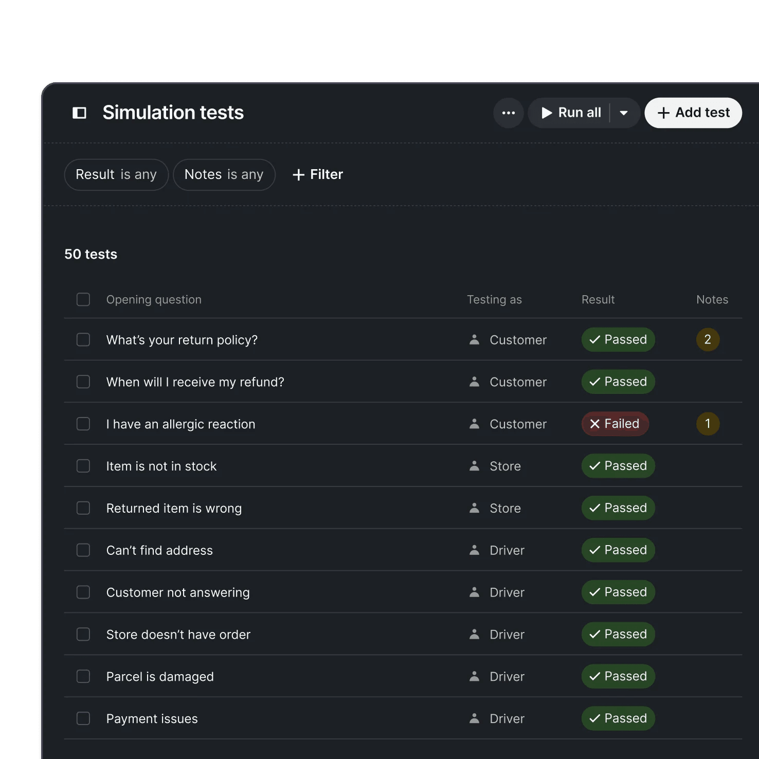 Simulation library